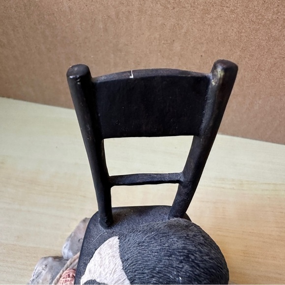 Lowell Davis Schmid signed Scotland Cat in Rocking Chair Figurine & Mice 1983 - Picture 4 of 13